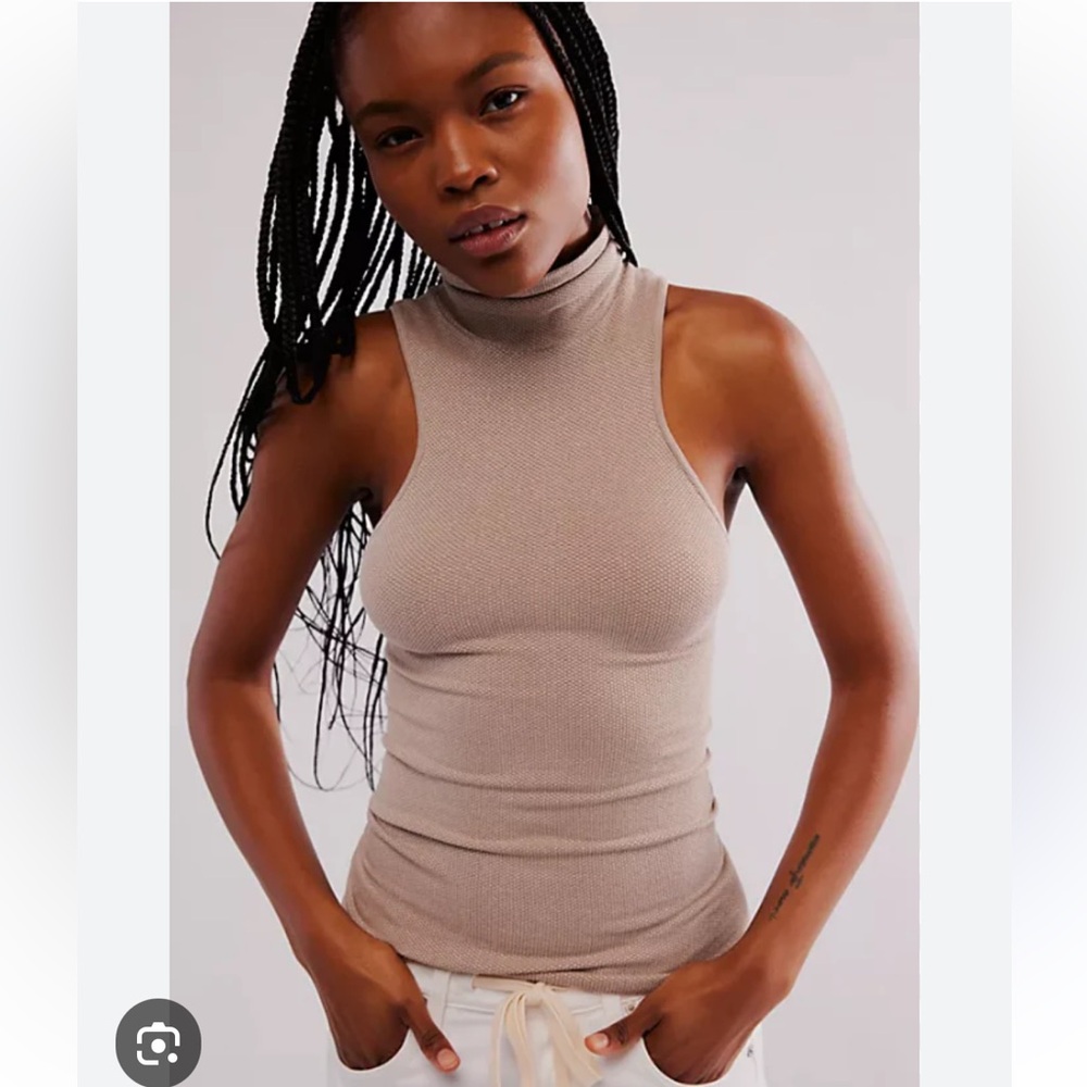 NWOT Intimately Free People Always Ready Seamless Turtleneck Tank